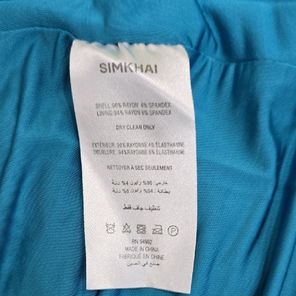 Jonathan Simkhai Aldina Sleeveless Green to Blue Ombre Maxi Dress, XS - Picture 13 of 16